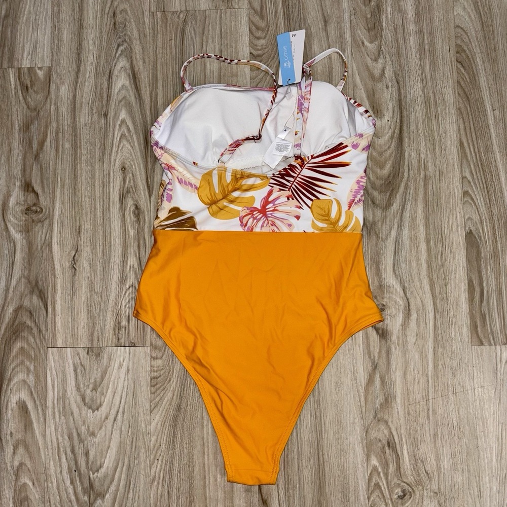 Cupshe Tropical Print One Piece Swimsuit Size M - Picture 7 of 7